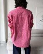 شومیز راه راه صورتی/سرخابی - Image 5